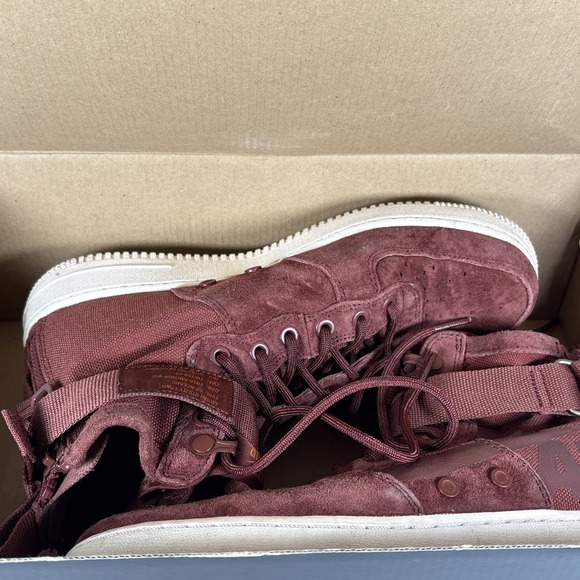 Size 8 Nike SF Air Force 1 Mid Pueblo Brown Dark Russet 917753-202 - Picture 10 of 10